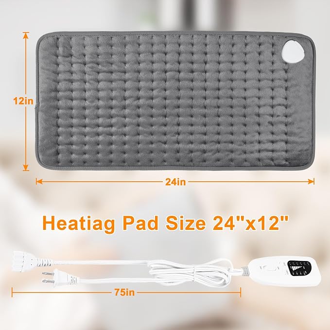 Deepsoon Heating Pad, Electric Heating Pads - Image 8
