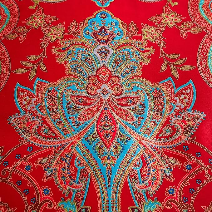 mixinni Long Staple Cotton Percale Paisley Duvet Cover - Image 4