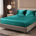 BEDELITE Satin Fitted Sheet and Pillowcases Set, Luxury Soft Similar to Silk by BEDELITE
