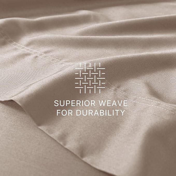 NATUREFIELD Pillowcases Rayon Derived from Bamboo Pillow Cases King Size Set of - Image 4