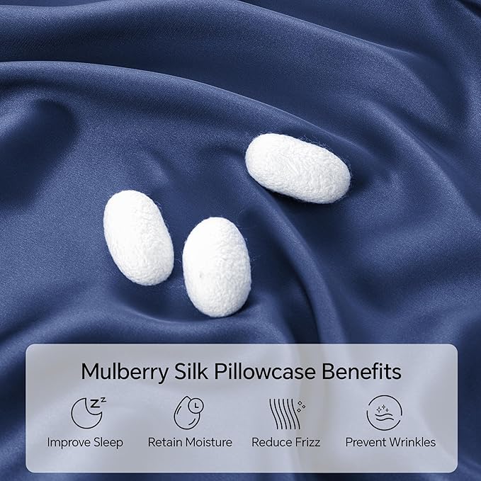 INFIIXSO Mulberry Silk Pillow Case King Size, Silk Pillowcase - Image 2