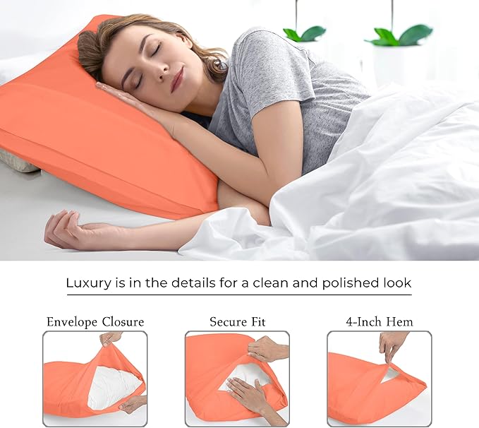 Royale Linens Queen Pillowcase Set of 2 - Image 7