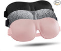 LKY DIGITAL Sleep Mask for Side Sleeper 3 Pack, Night Blindfold for Men Women by LKYDIGITAL