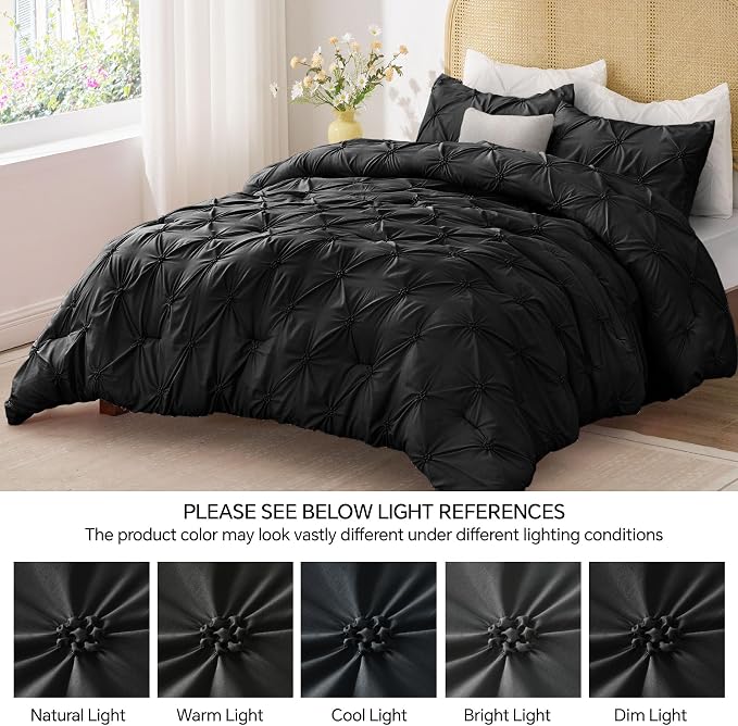 BEDELITE Black King Size Comforter Set - Image 8