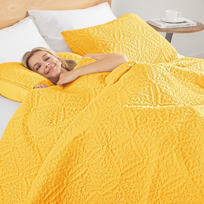 Exclusivo Mezcla Queen Quilt Bedding Set, Lightweight Soft Bedspreads Coverlets - Image 4