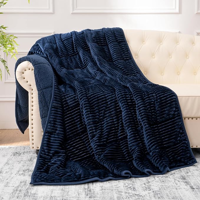 Sherpa Fleece Weighted Blanket by EazfyPro