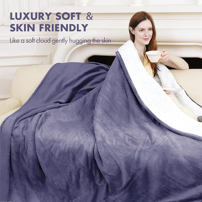 Heated Blanket Throw 50" x 60" - Image 4