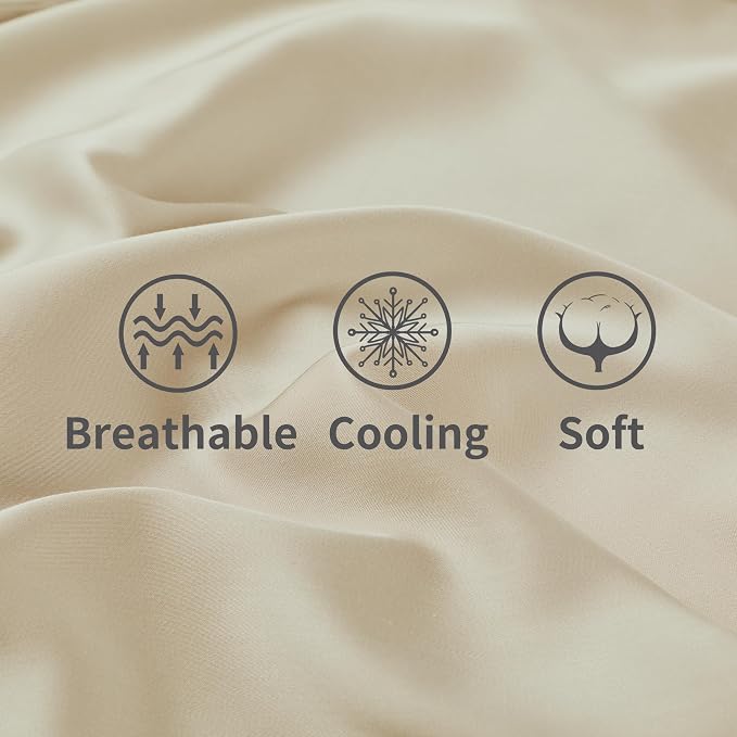 1 Pack Body Size Bamboo Viscose Zippered Pillow Case, 400 Thread Count Cooling - Image 4