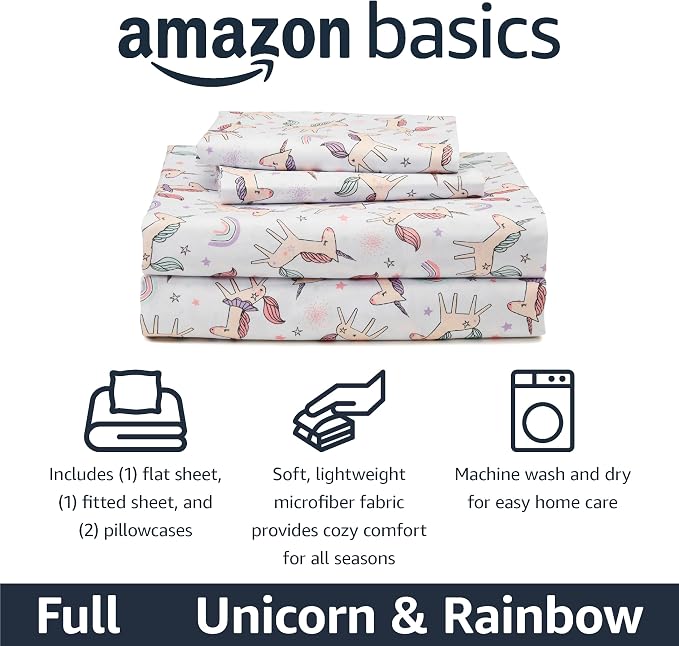 Amazon Basics Microfiber Kids' Sheet Set - Image 2