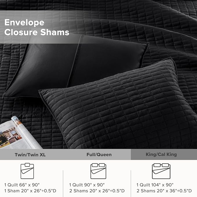 Comfort Spaces Kienna Quilt Set- Double Sided Stitching Design Summer Blanket - Image 5