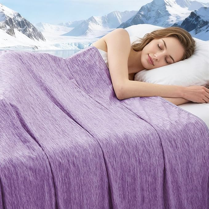 Cooling Blanket Queen Size, Cold Blanket Thin Lightweight Breathable Soft by PENGZHUTECHNOLOGY