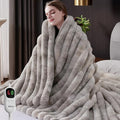 Heated Throw Blanket, Faux Fur Cozy Heating Blanket by Unknown