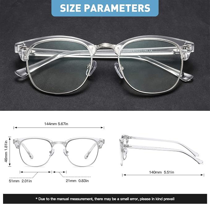 Blue Light Glasses for Woman/Men Computer Bluelight Glasses Womens/Mens - Image 2