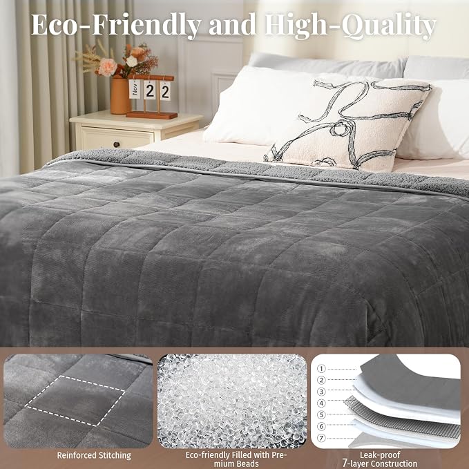 Topblan Sherpa Fleece Weighted Blanket - Image 5