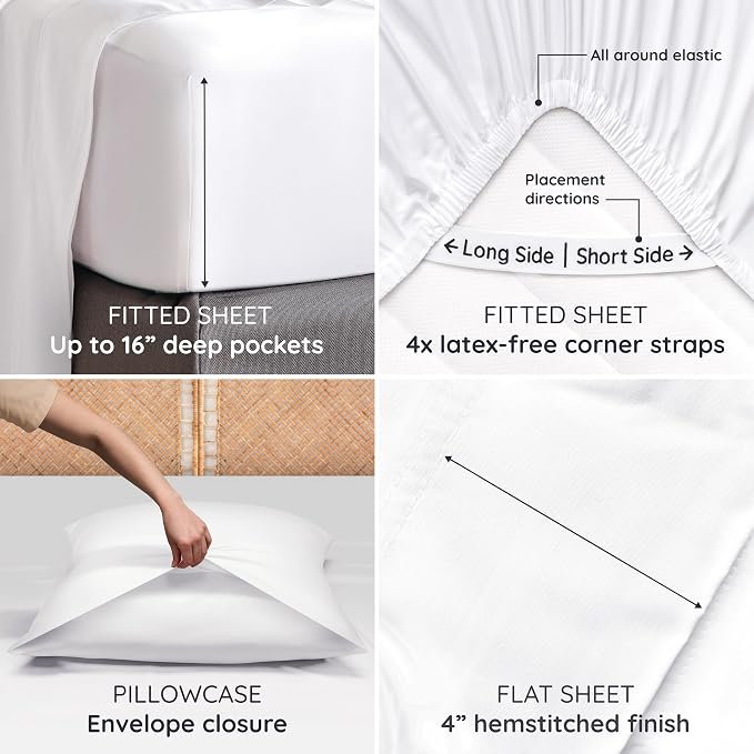 Bambaw King Size Cooling Sheets Set 6pcs - Image 5