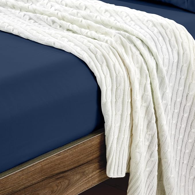 FreshCulture Queen Fitted Sheets, Bulk Pack of 6, Deep Pocket, Soft Microfiber - Image 5