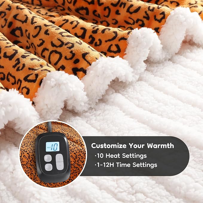 LaffyLo Electric Heated Blanket Full Size 72 x 84, Fast Heating Blanket - Image 2