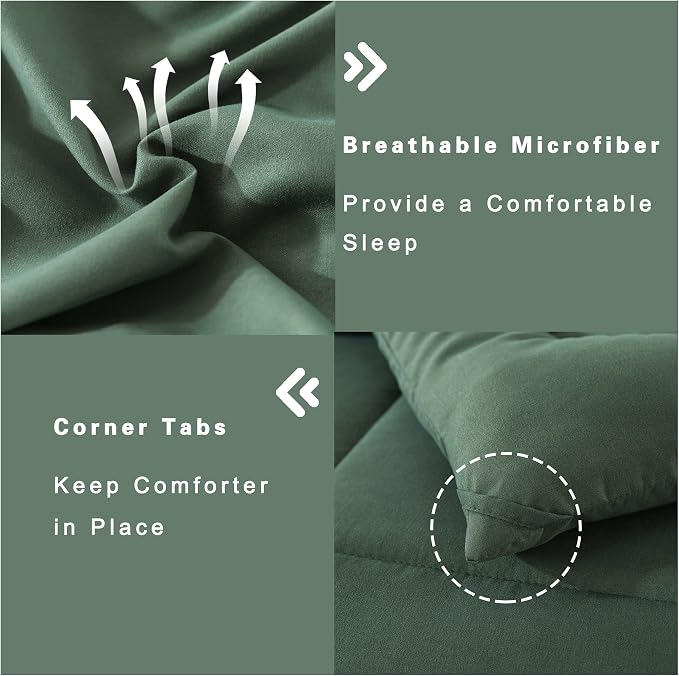 DOWNCOOL King Size Comforter Set -All Season Bedding Comforters Sets - Image 5