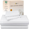 California Design Den King Bed Sheets Stripe Set, 100% Cotton Deep Pocket King by CaliforniaDesignDen