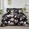 Yogeneg 7 Piece Bed in a Bag Queen Comforter Set Botanical Floral Bedding Set by YOGENEG
