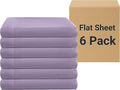 ZPECC Twin Flat Sheet Only 6 Pack, Durable Lavender Top Bed Sheets by ZPECC-ABrandThatHasBeenFocusedOnBabyProductsFor18Years