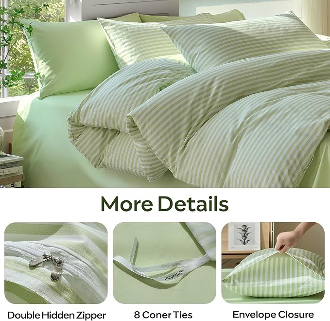 JELLYMONI Striped Duvet Cover Set - Image 4