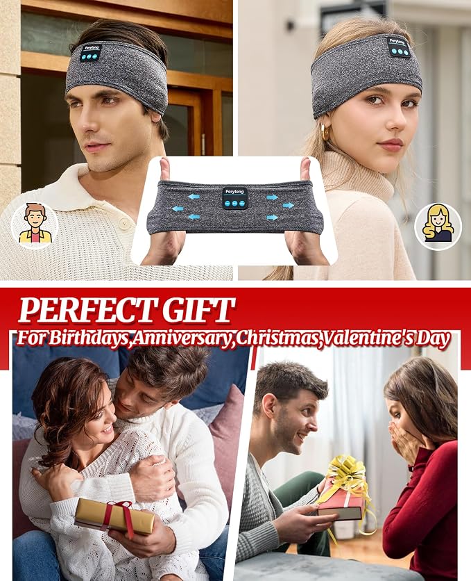 Perytong Sleep Headphones Wireless, Air Travel, Meditation - Image 8