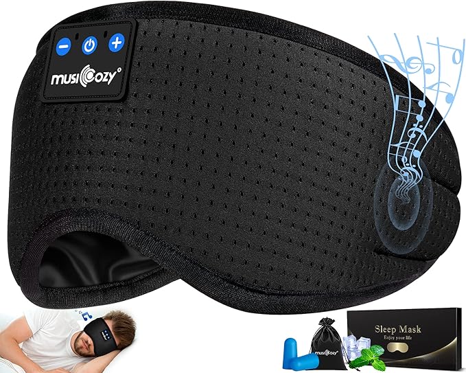 MUSICOZY Sleep Headphones Breathable Bluetooth 5.4 Headband 3D Sleeping by MUSICOZY