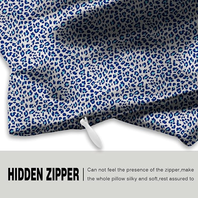 Mulberry Silk Pillowcase for Hair and Skin King Size Leopard Print Silk Pillow - Image 3