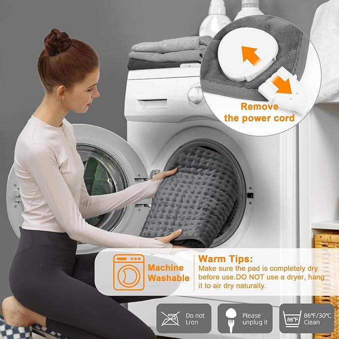 Deepsoon Heating Pad, Electric Heating Pads - Image 5