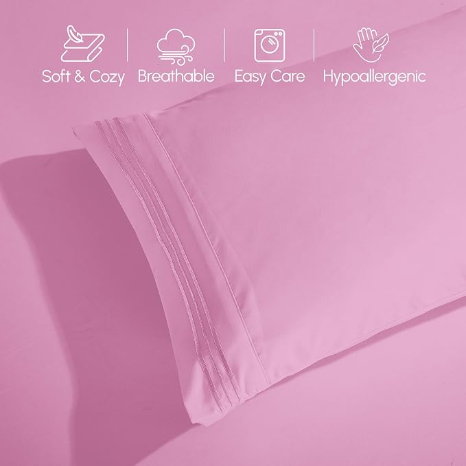 Elegant Comfort Luxurious 1500 Premium Hotel Quality Microfiber 4-Piece Sheet - Image 8