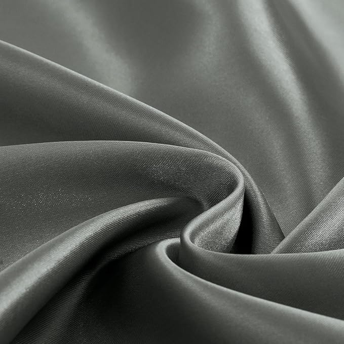 Homiest Dark Grey Satin Queen Bedding - Image 3
