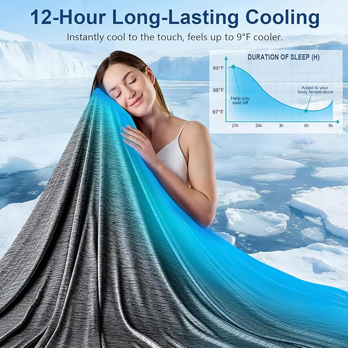KMUSET Cooling Blanket Queen Size, Double Sided Summer Cooling Blankets - Image 2