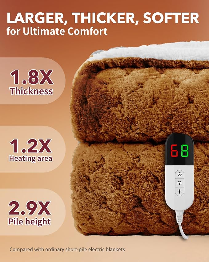 Homemate Heated Blanket Electric Throw - Image 3