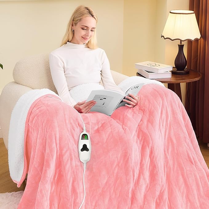 greenoak Heated Blanket Electric Twin 62"X84", Heating Blanket by Greenoak