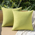 MIULEE Pack of 2 Decorative Outdoor Solid Waterproof Throw Pillow Covers Spring by MIULEE