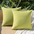 MIULEE Pack of 2 Decorative Outdoor Solid Waterproof Throw Pillow Covers Spring by MIULEE