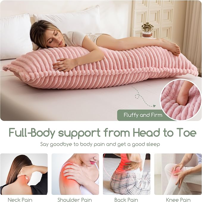 HIGOGOGO Memory Foam Body Pillow, Thickened Large Long Bed Pillow - Image 3