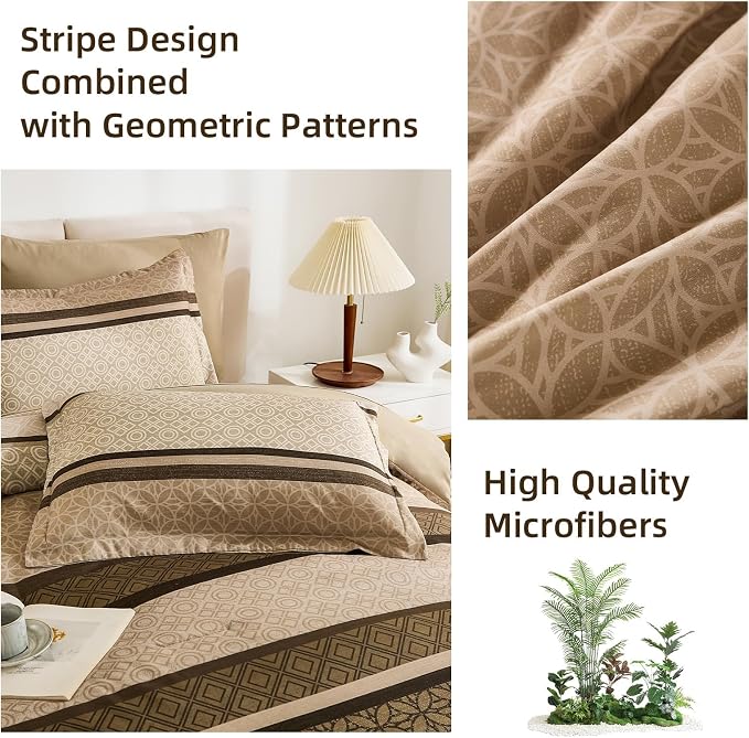 WONGS BEDDING Twin Comforter Set 6 Pieces, Soft Lightweight Micorfiber Bedding - Image 8
