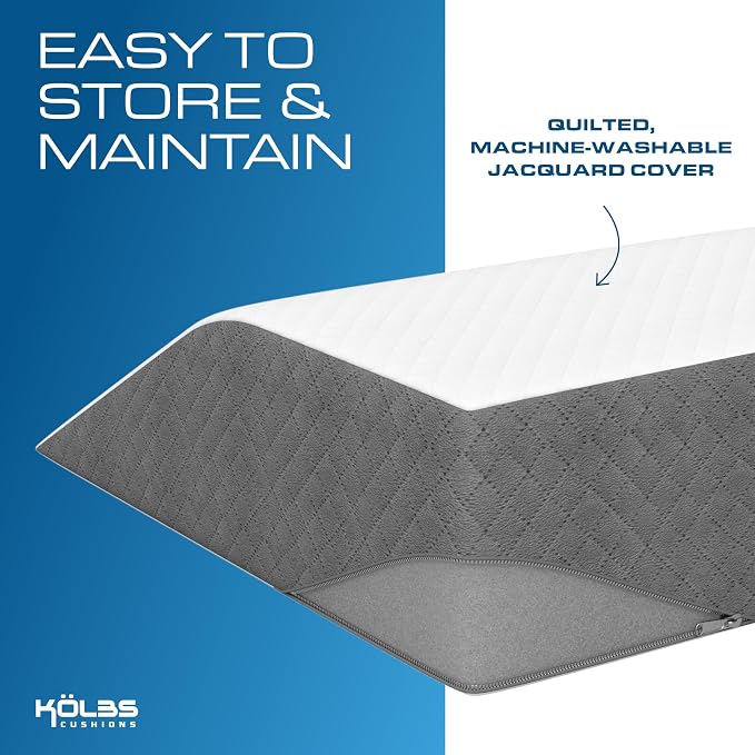 Kolbs Leg Elevation Pillow for After Surgery | Flat Top Bed Wedge Bolster - Image 4
