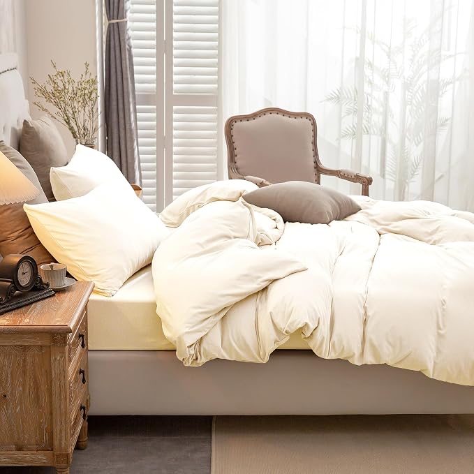 PURE ERA Jersey Knit Duvet Cover Set 100% T-Shirt Cotton Super Soft Comfy 3pc - Image 2