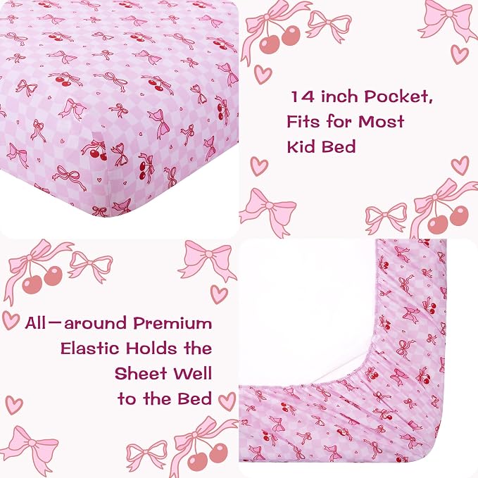 lasoftan Kids Sheet Set Twin Size, Twin Sheet Set - Image 3