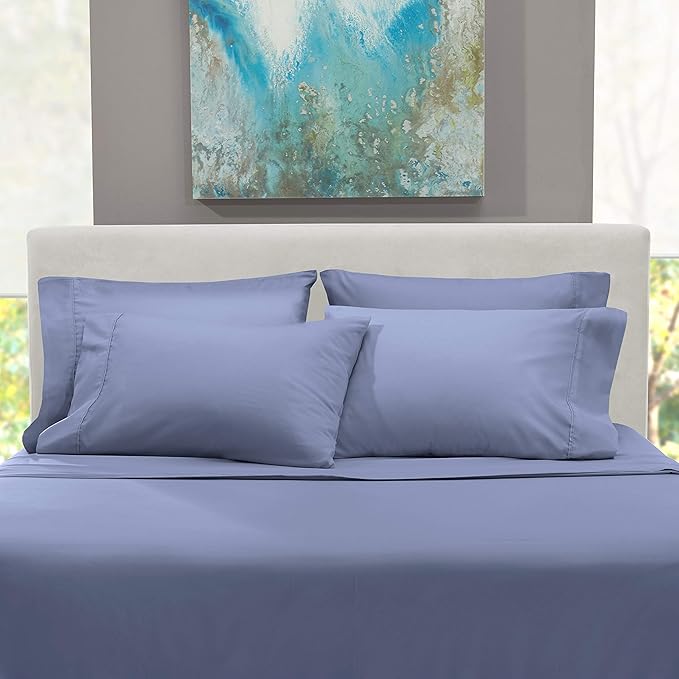 Hearth & Harbor Luxury Soft 6 Piece Bed Sheet Set Extra Deep Pocket Fitted - Image 8