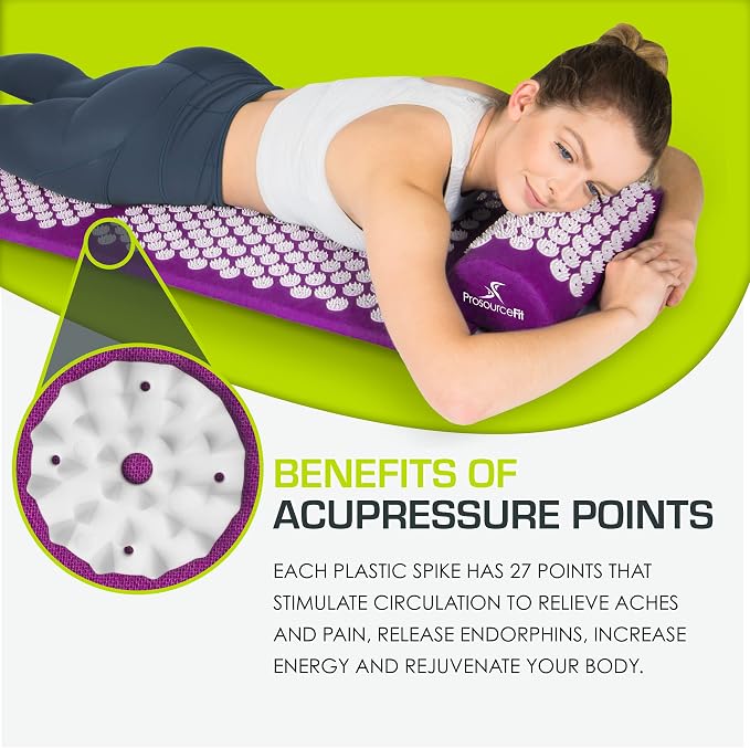 ProsourceFit Acupressure Mat and Pillow Set - Image 3