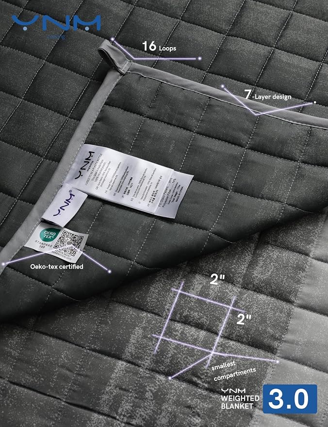 YnM Cooling Weighted Blanket — Oeko-Tex Certified Material, Suit - Image 5