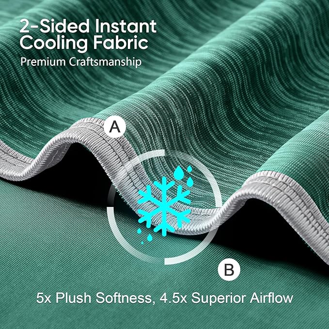 KMUSET Cooling Blanket Queen Size, Double Sided Summer Cooling Blankets - Image 3