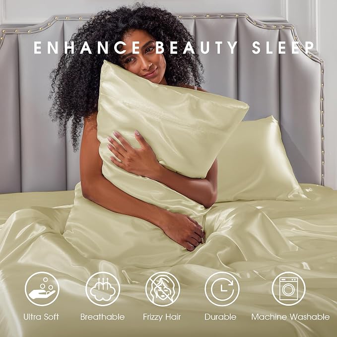 FreshCulture Satin Sheets King Size - Image 7