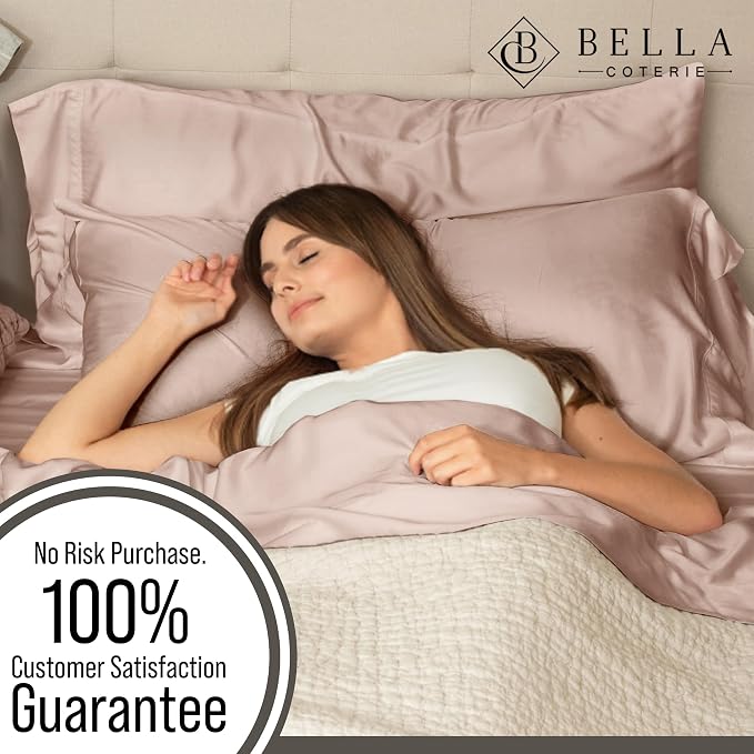 Bella Coterie | Luxury Bamboo Viscose Queen Size Pillowcase Set | 100% - Image 5