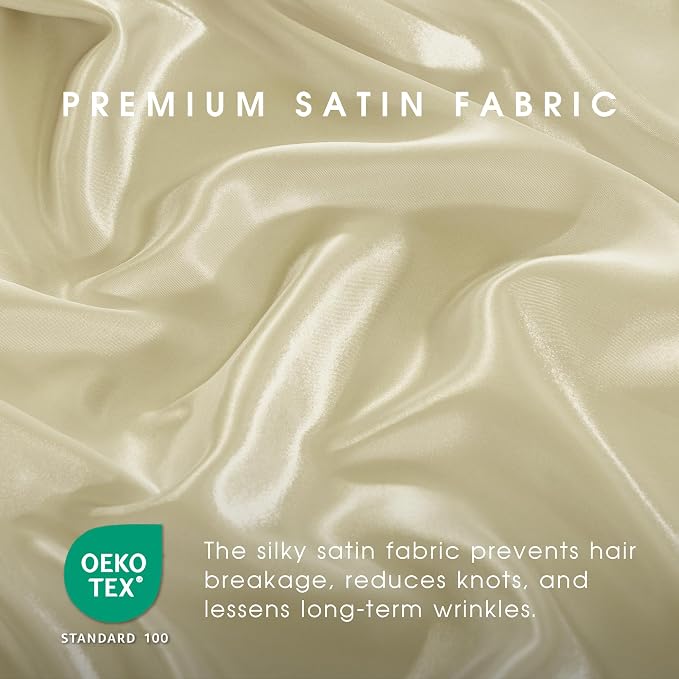 FreshCulture Satin Sheets Twin Size Bed Set - Image 5