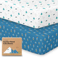 KeaBabies 2-Pack Organic Crib Sheets by KeaBabies